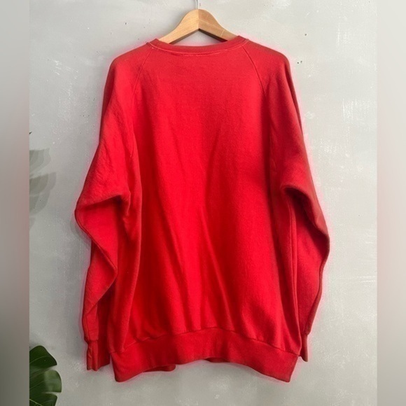 Vintage |  Naughty but Nice Festive Christmas Ugly Sweater crewneck red - 3XL - Picture 3 of 6